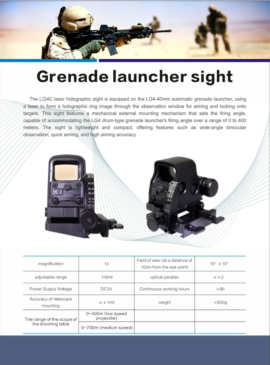 Grenade launcher sight